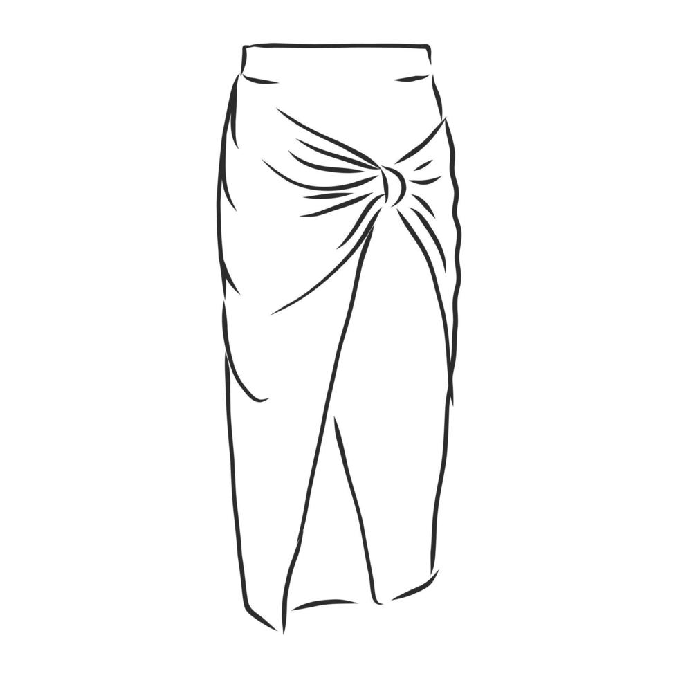 skirt vector sketch