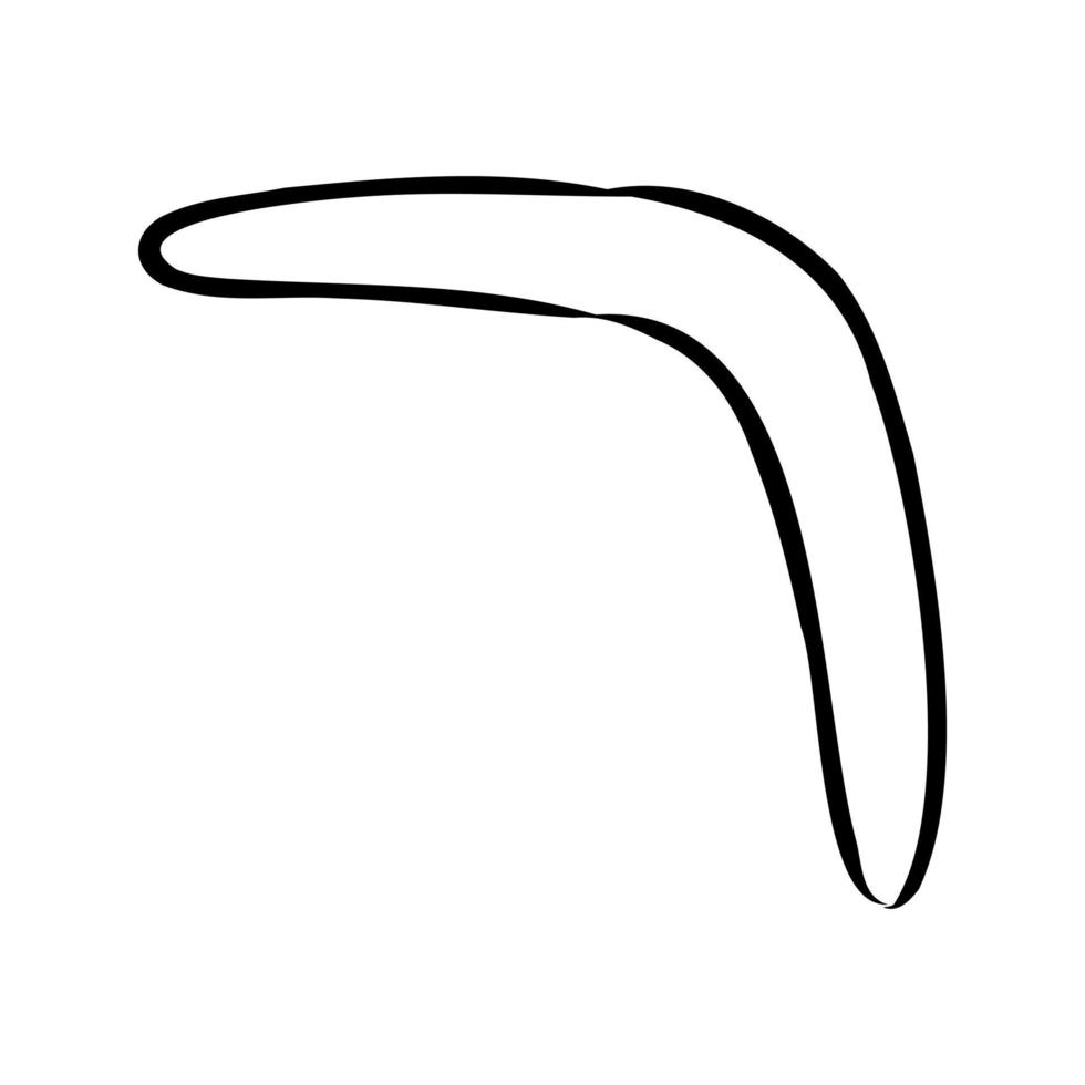 boomerang vector sketch