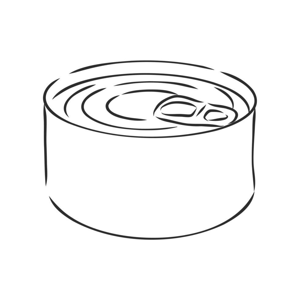 tin can vector sketch