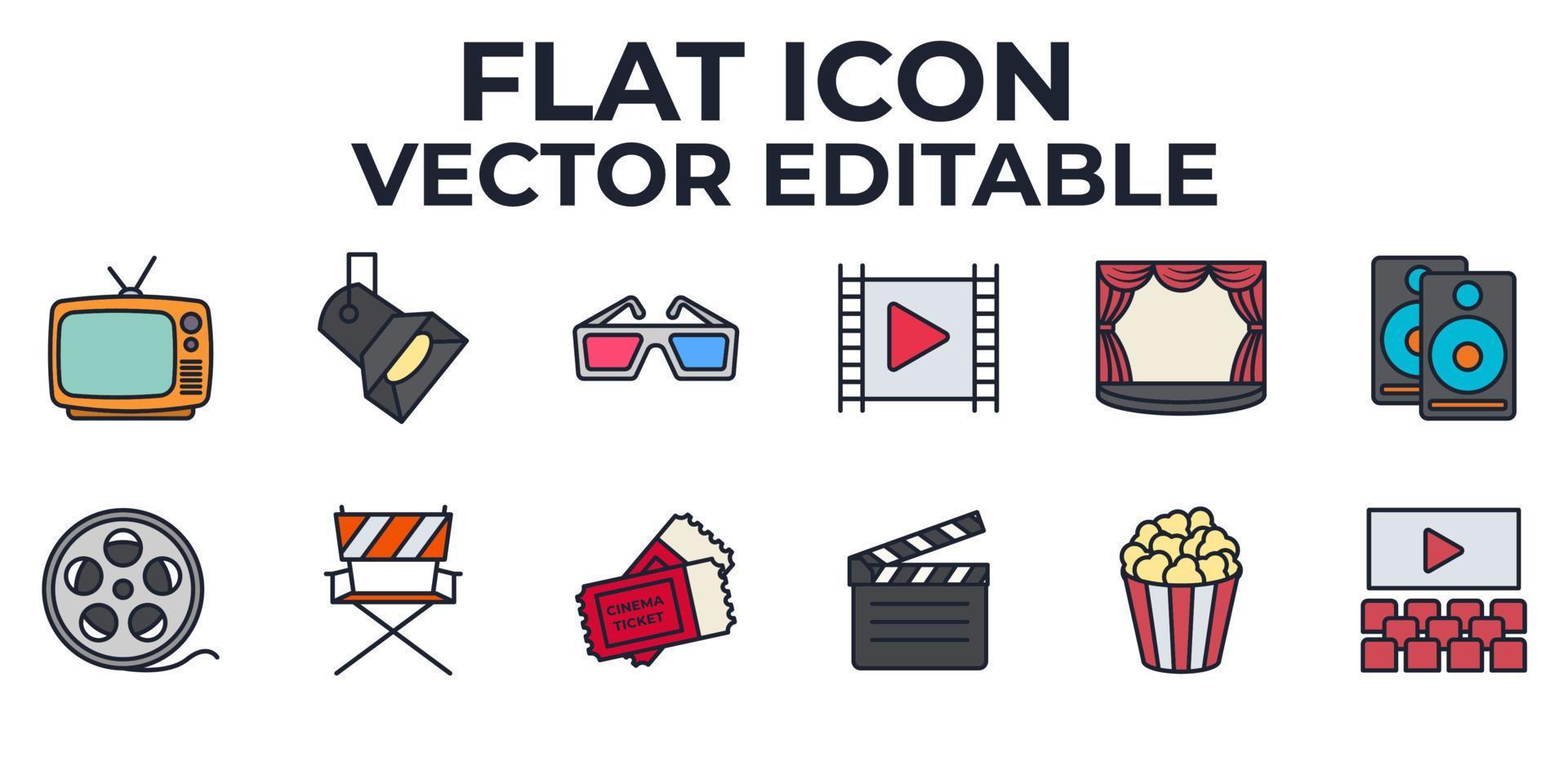 entertainment set icon symbol template for graphic and web design collection logo vector illustration