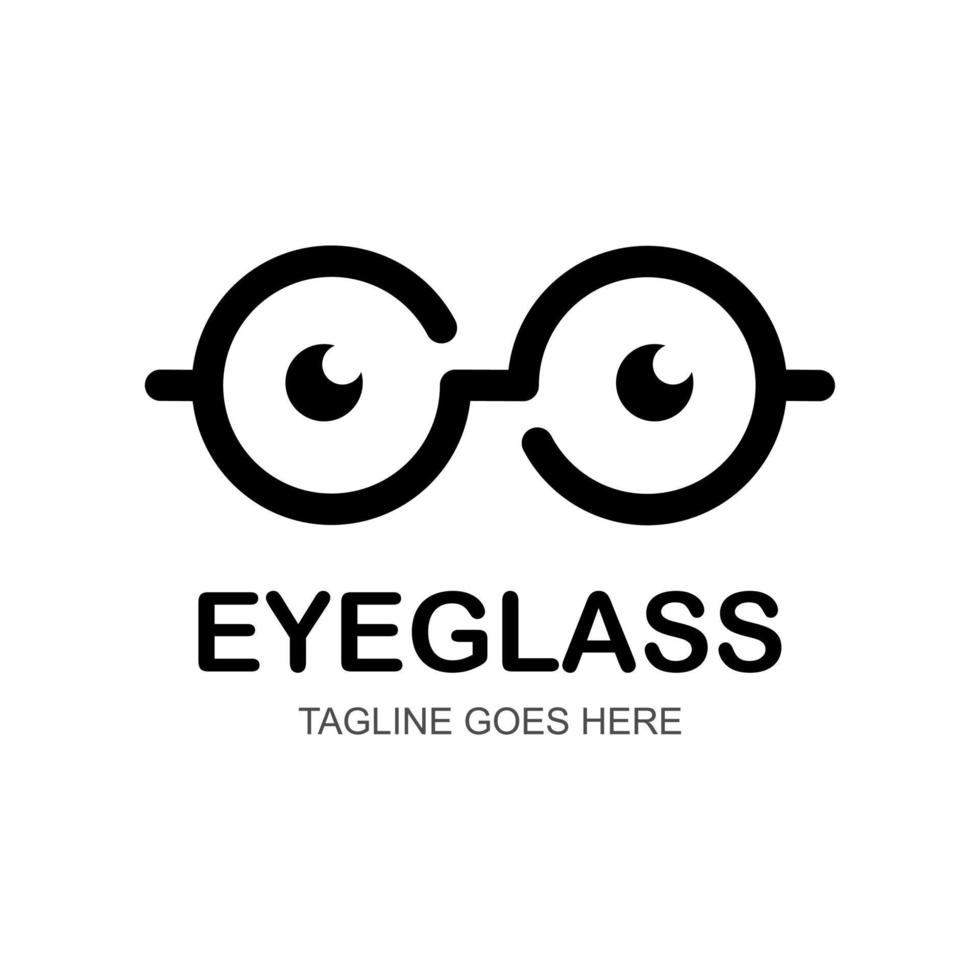 eyeglasses vector logo