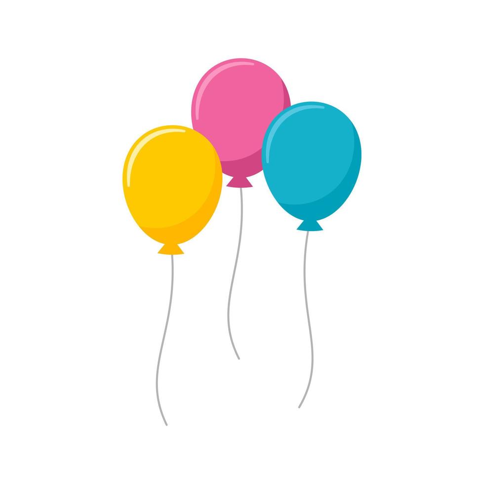 Balloons vector icon