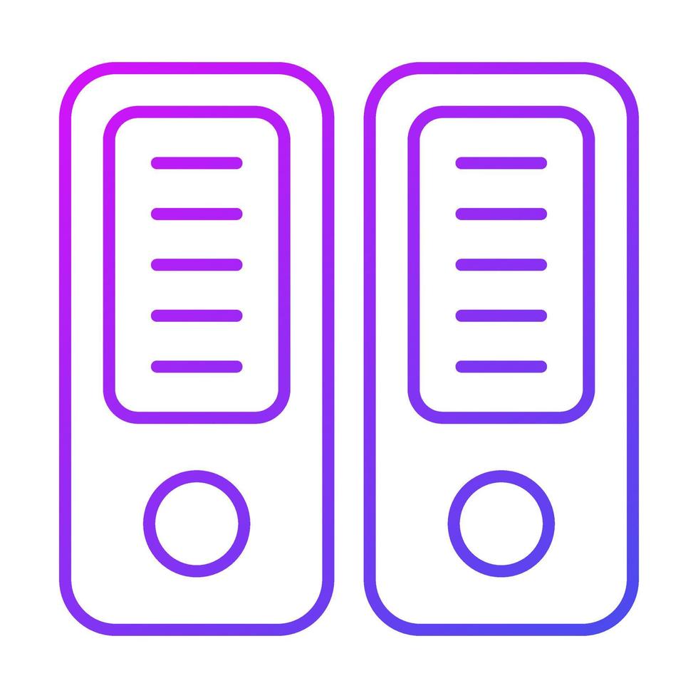 file container Finance Related Vector Line Icon. Editable Stroke Pixel Perfect.