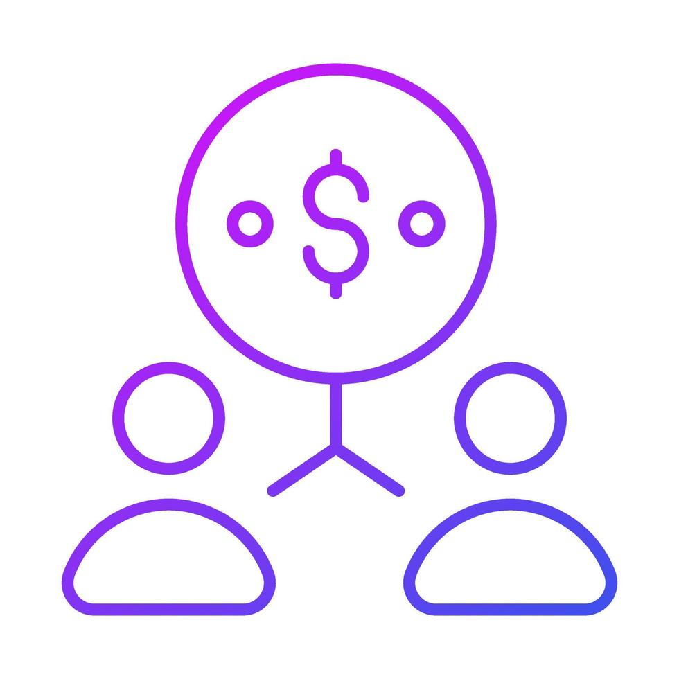 contribution Finance Related Vector Line Icon. Editable Stroke Pixel Perfect.