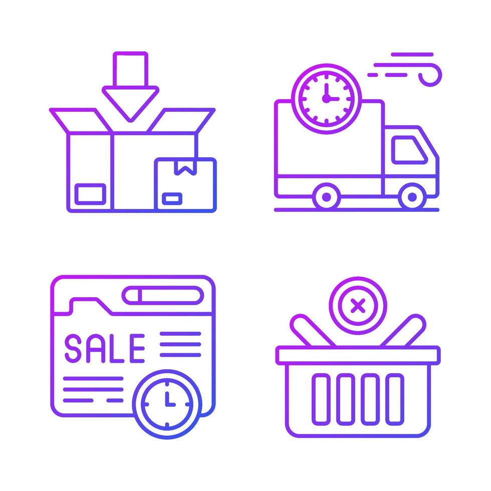 Shopping and E-commerce, Simple vector illustration.