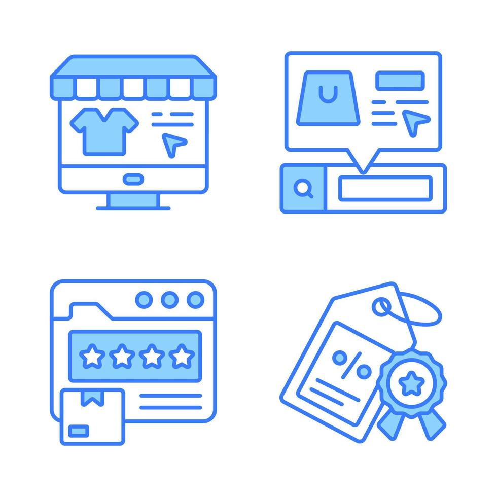 Shopping and E-commerce, Simple vector illustration.