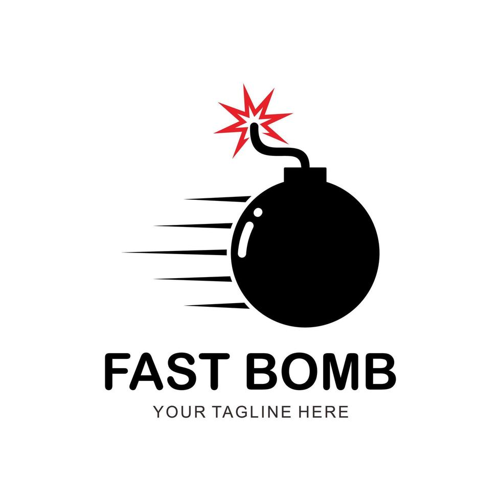 fast bomb logo vector