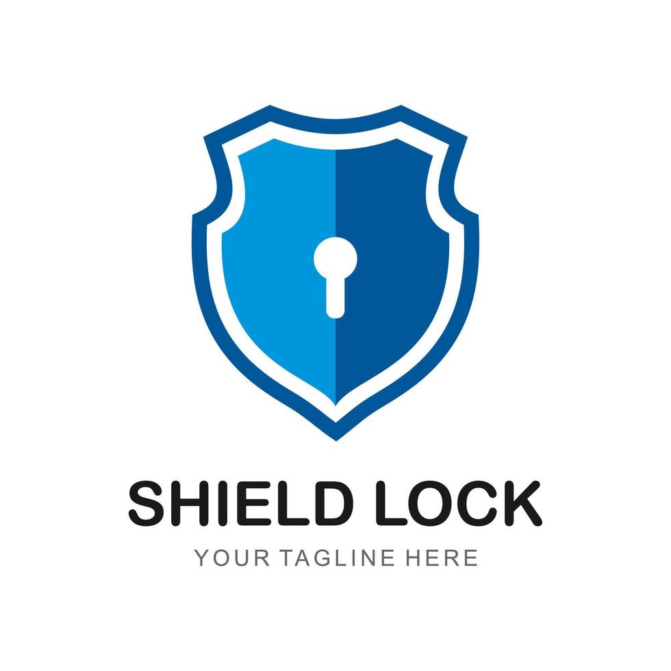 shield lock logo vector