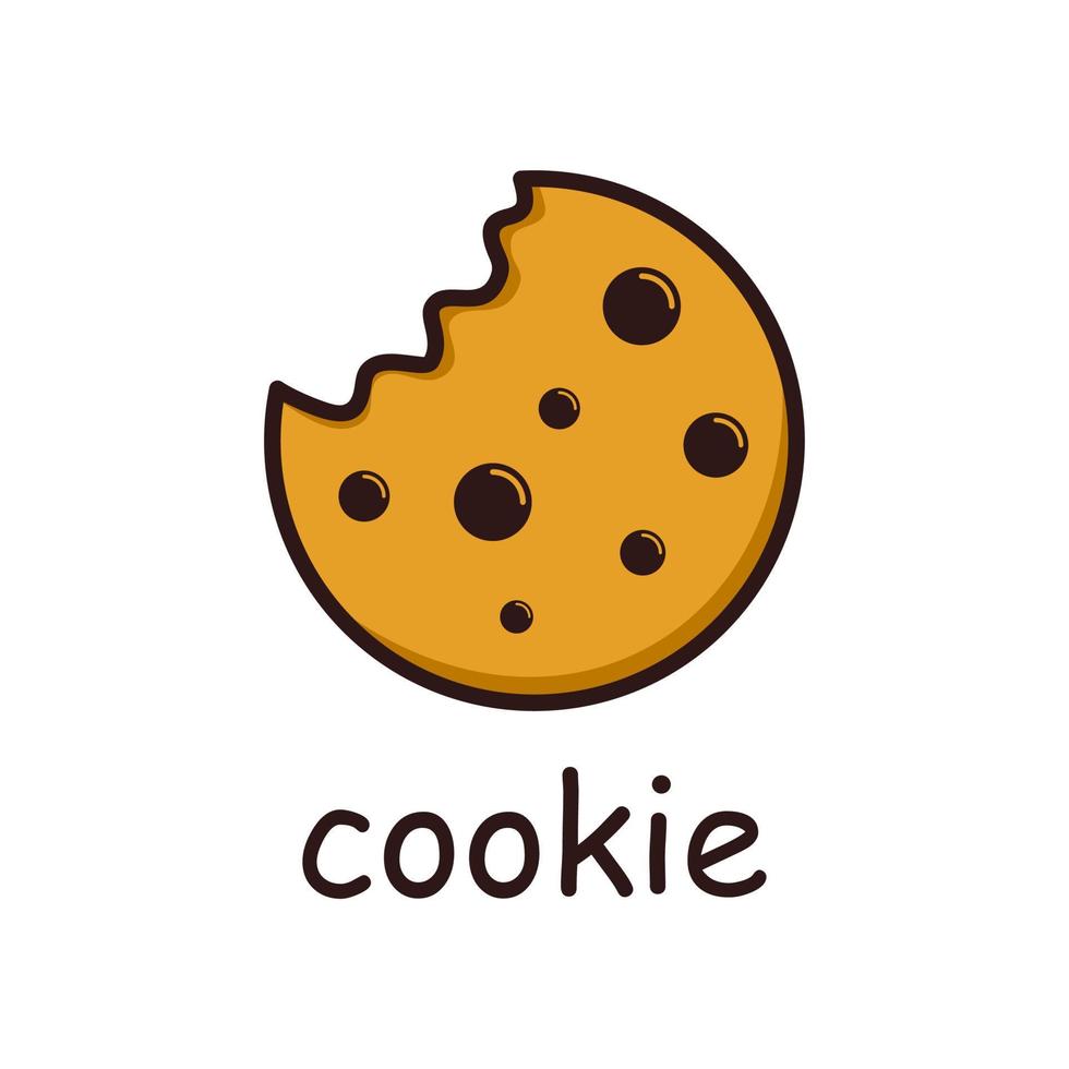 logotipo de vector de galleta