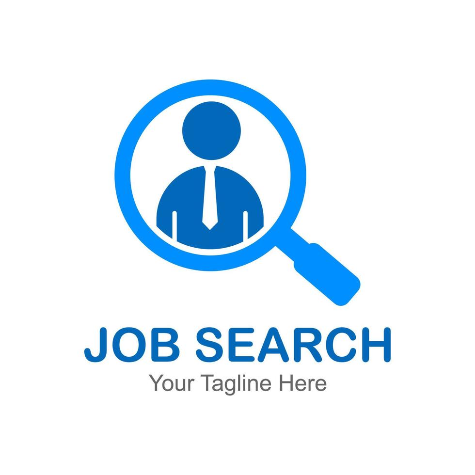 job search logo vector