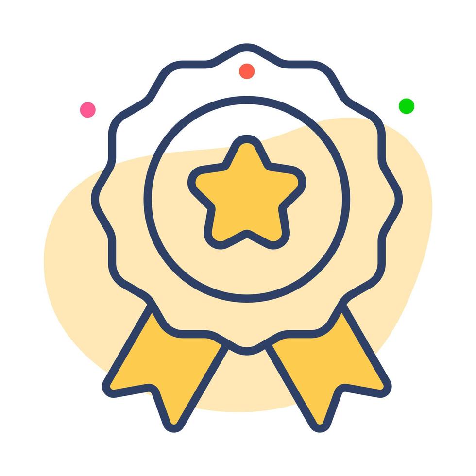 badge Finance Related Vector Line Icon. Editable Stroke Pixel Perfect.