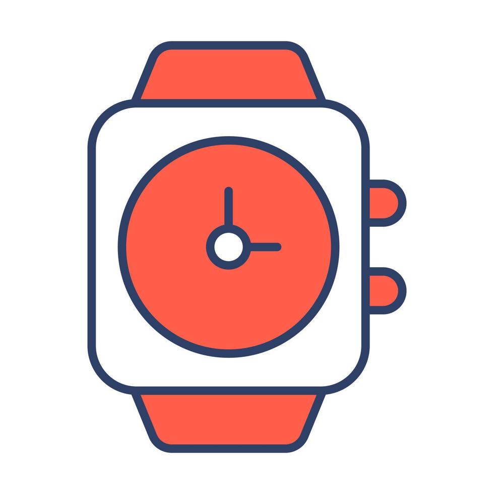 icono de línea vectorial relacionado con las finanzas del reloj inteligente. píxel de trazo editable perfecto. vector