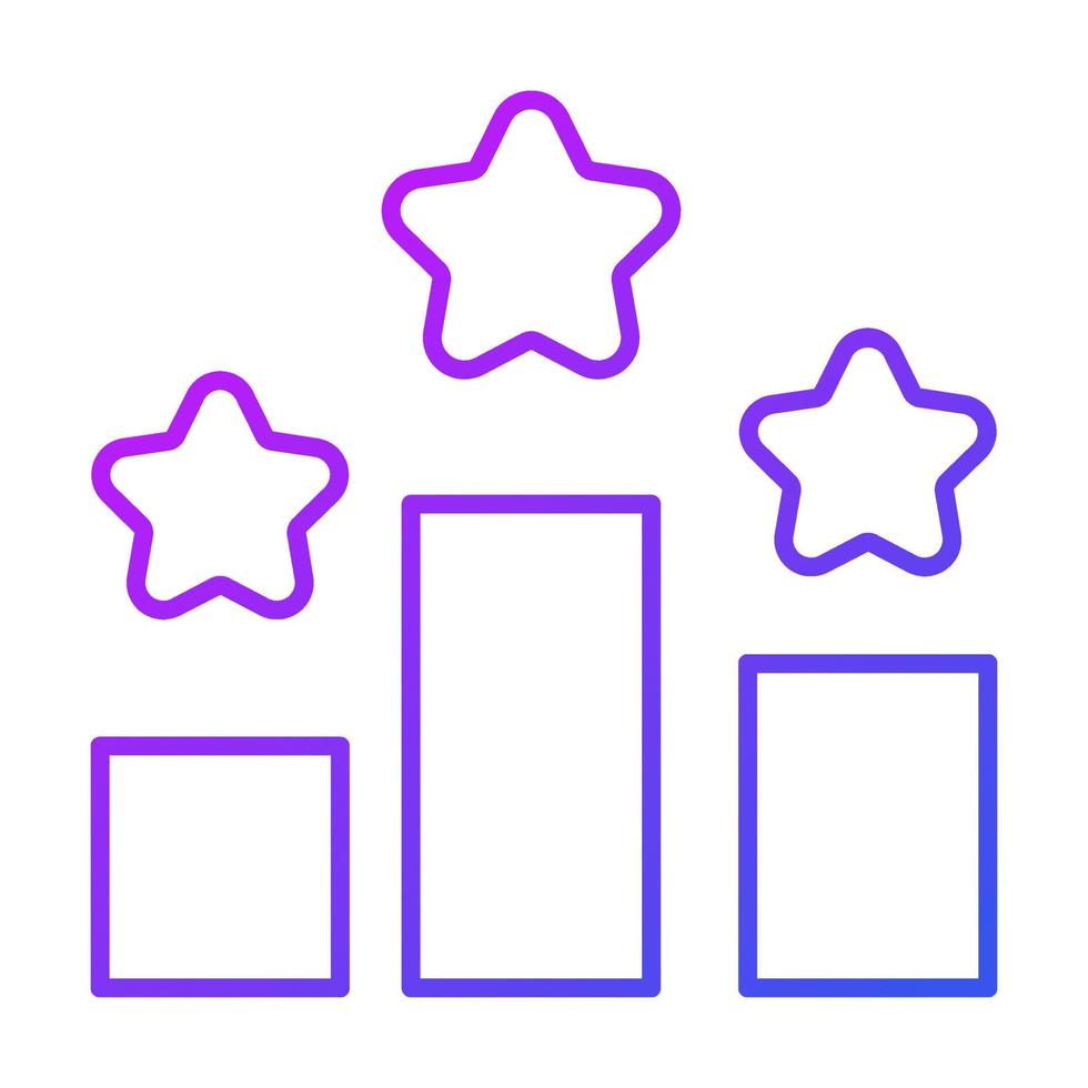 rating star Finance Related Vector Line Icon. Editable Stroke Pixel Perfect.
