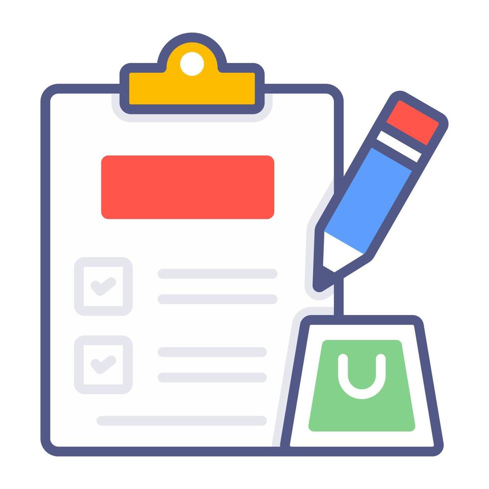 shopping list Modern concepts design, vector illustration