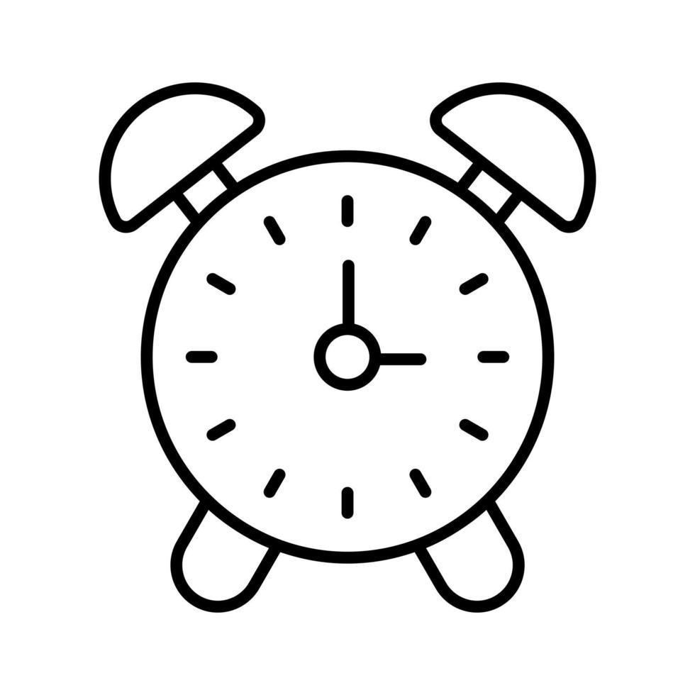 alarm Finance Related Vector Line Icon. Editable Stroke Pixel Perfect.