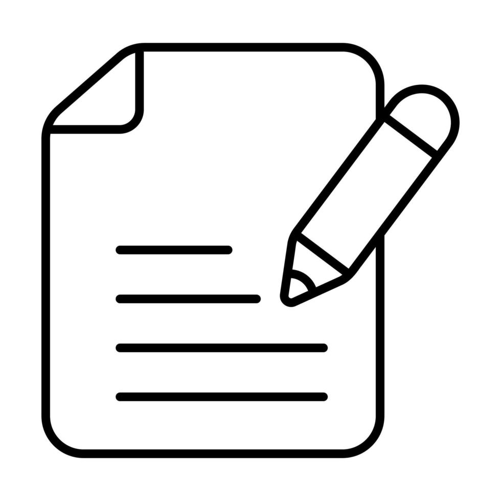 document Finance Related Vector Line Icon. Editable Stroke Pixel Perfect.