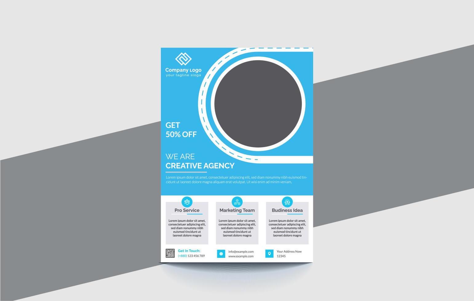 Corporate flyer Design vector