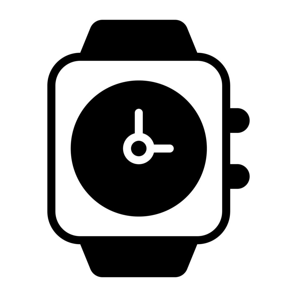 smart watch Finance Related Vector Line Icon. Editable Stroke Pixel Perfect.
