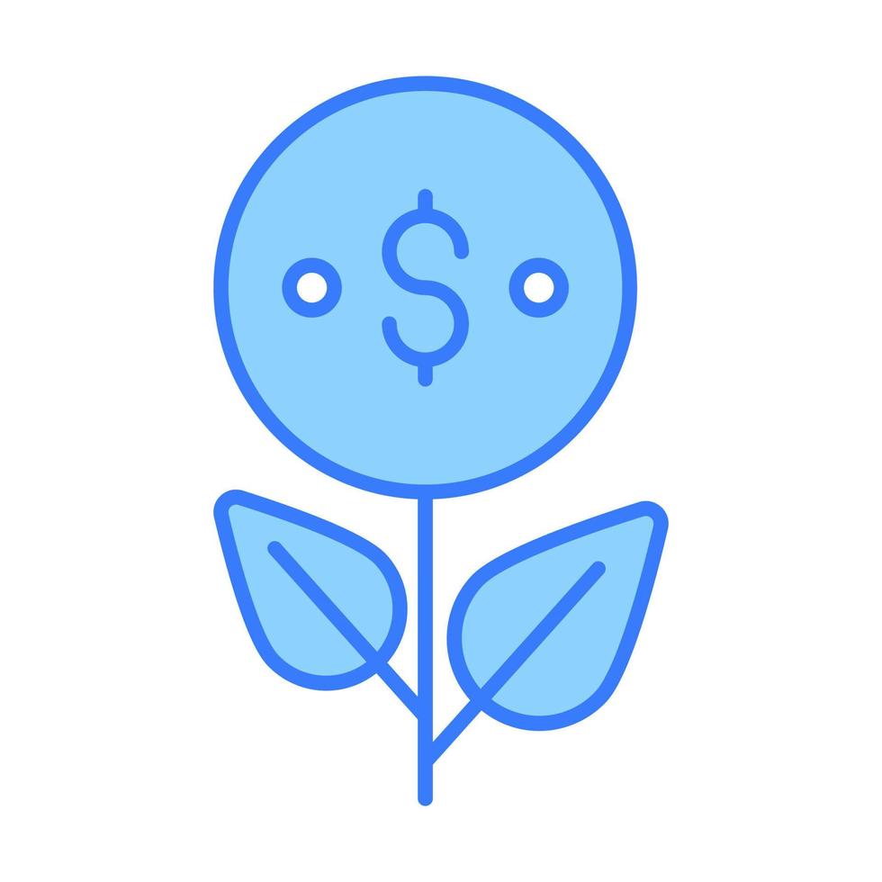 growth money Finance Related Vector Line Icon. Editable Stroke Pixel Perfect.