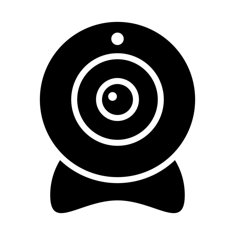 webcam Finance Related Vector Line Icon. Editable Stroke Pixel Perfect.