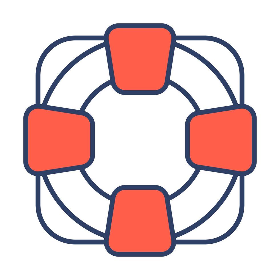 lifeguard Finance Related Vector Line Icon. Editable Stroke Pixel Perfect