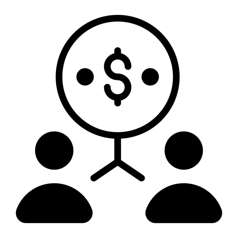 contribution Finance Related Vector Line Icon. Editable Stroke Pixel Perfect.
