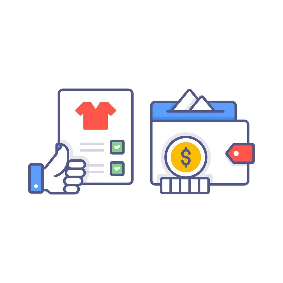 Shopping and E-commerce, Simple vector illustration.