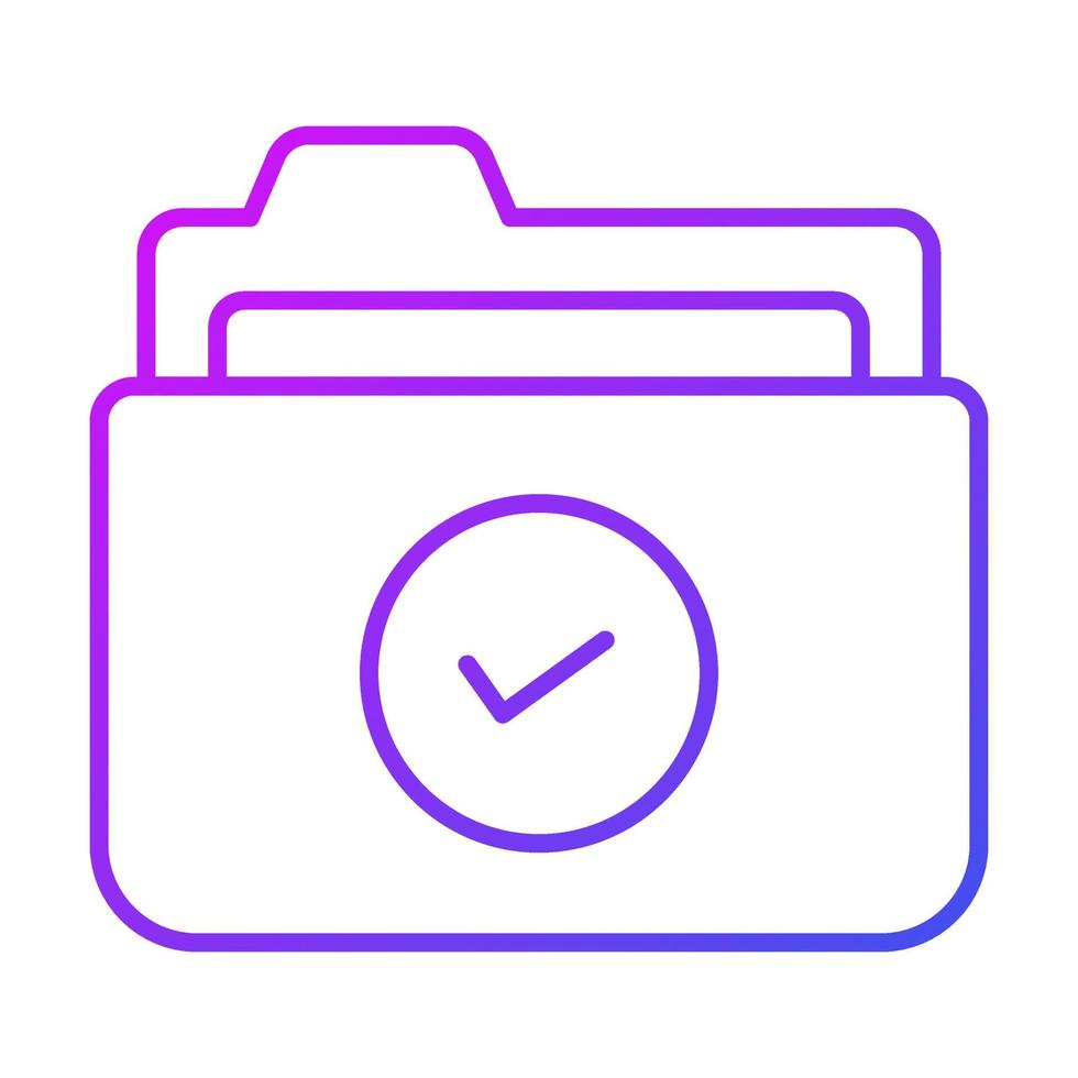 folder Finance Related Vector Line Icon. Editable Stroke Pixel Perfect.
