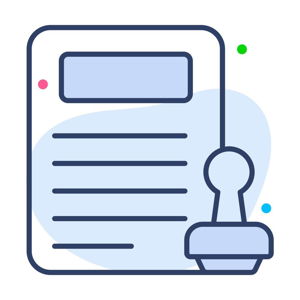 certificate Finance Related Vector Line Icon. Editable Stroke Pixel Perfect.