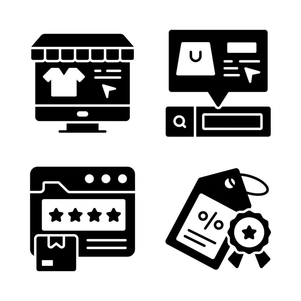 Shopping and E-commerce, Simple vector illustration.