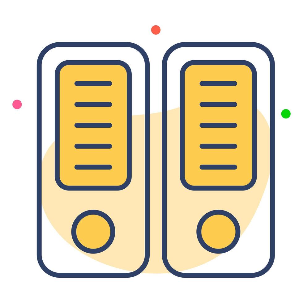 file container Finance Related Vector Line Icon. Editable Stroke Pixel Perfect.