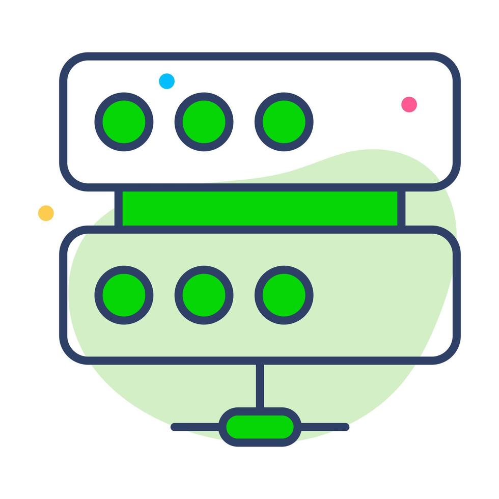 database Finance Related Vector Line Icon. Editable Stroke Pixel Perfect.