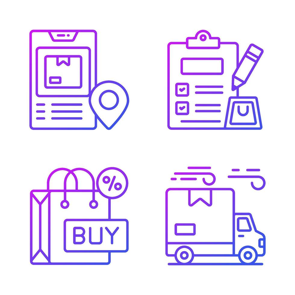 Shopping and E-commerce, Simple vector illustration.