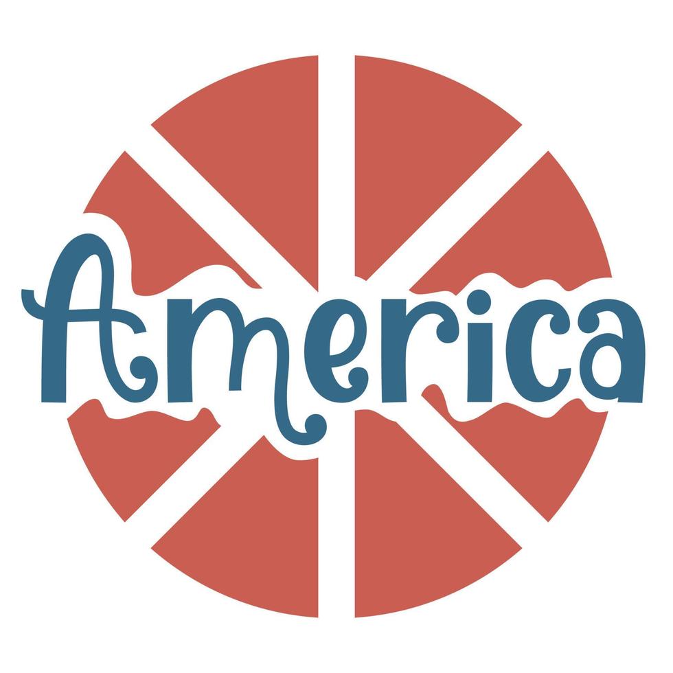 America vintage style vector