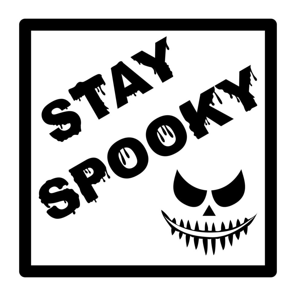 Stay spooky with ghost face vector