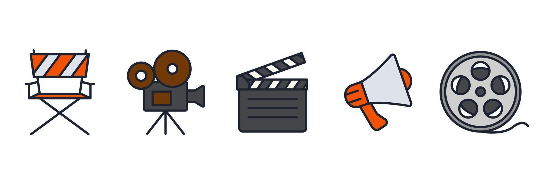 entertainment set icon symbol template for graphic and web design collection logo vector illustration