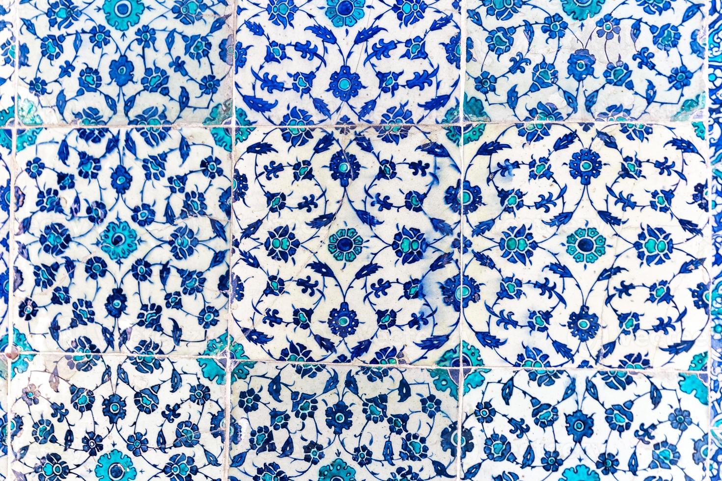 azulejos azul turco foto