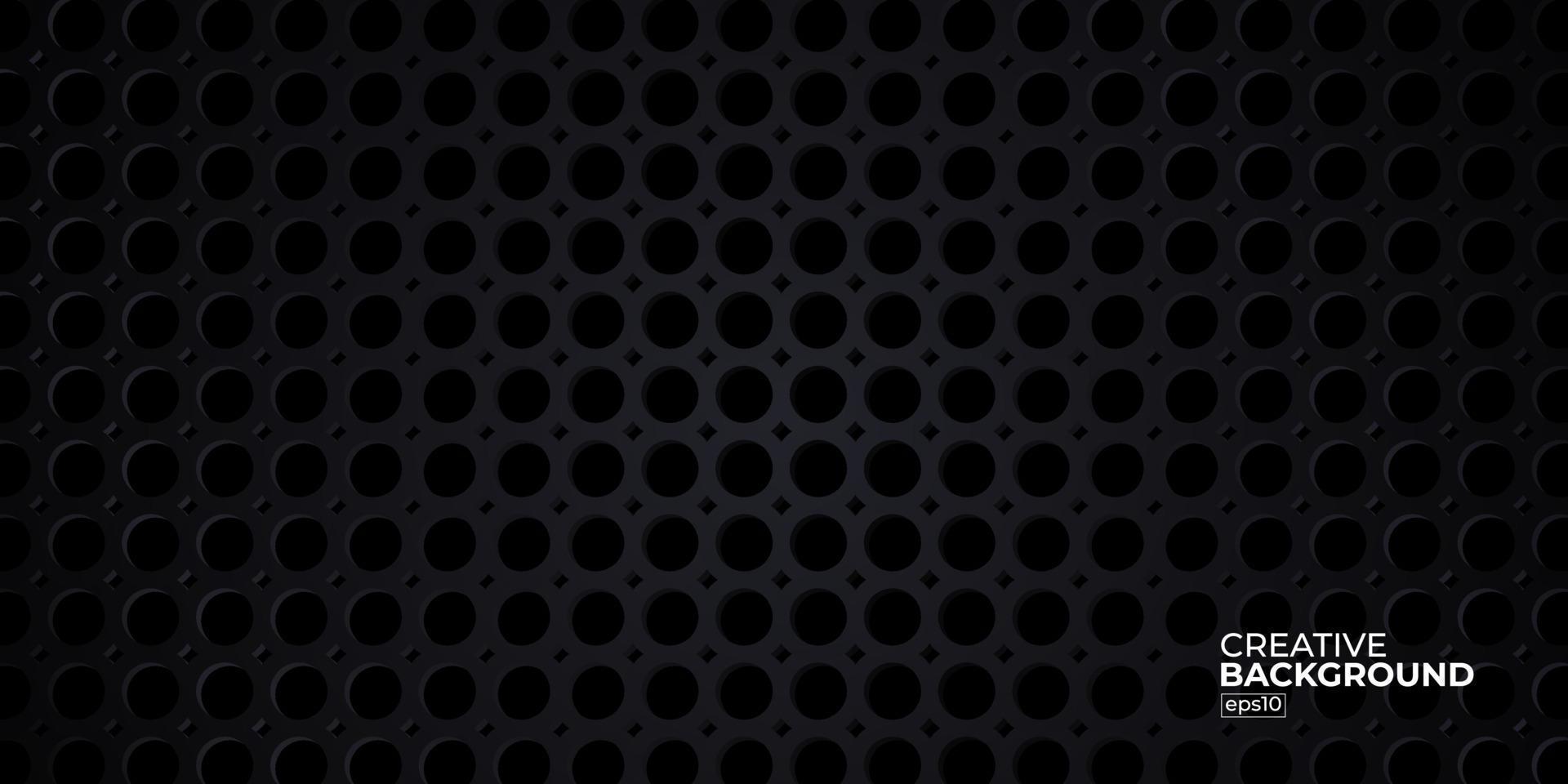 Black premium abstract background with luxury gradient geometric elements. Rich background for exclusive design. vector