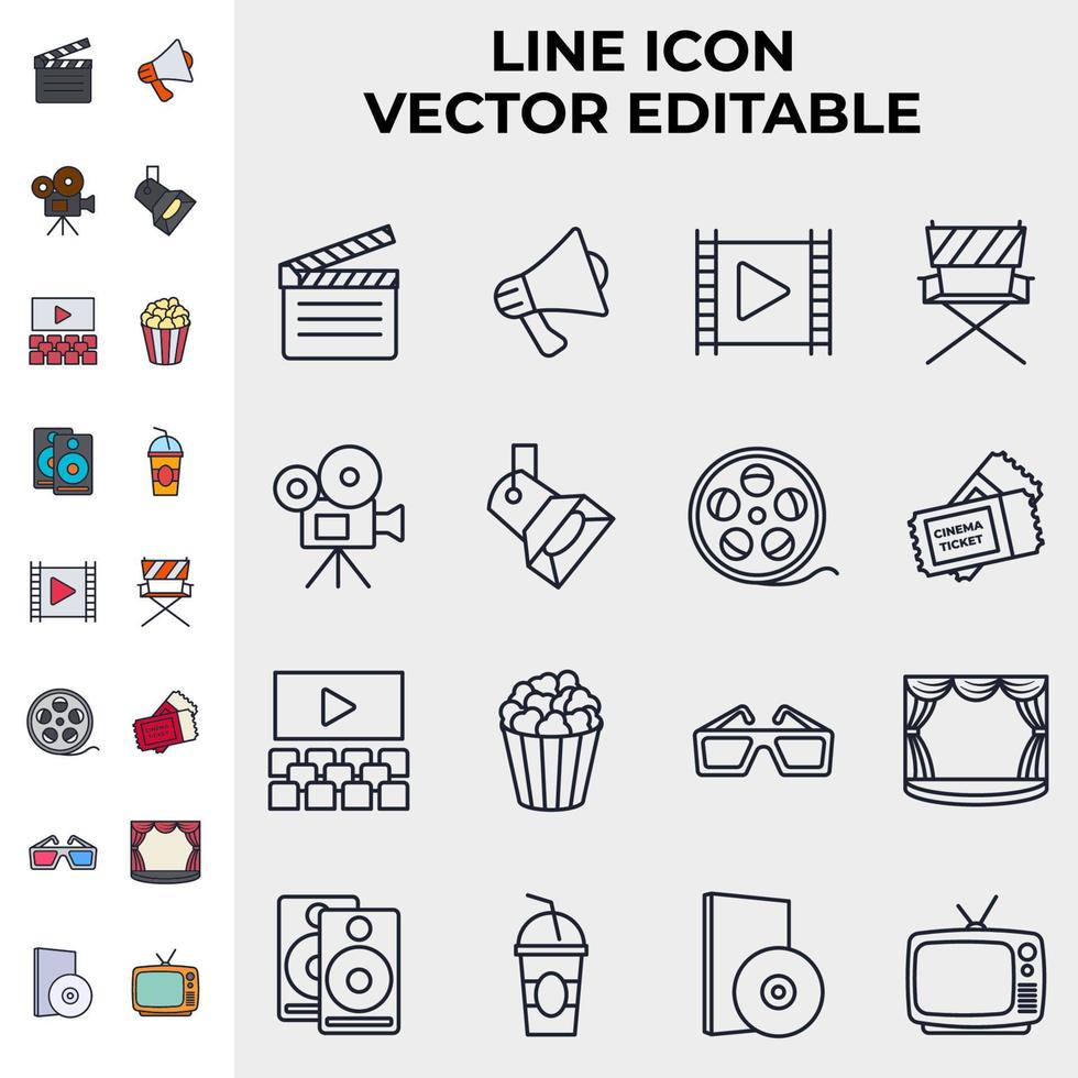 entertainment set icon symbol template for graphic and web design collection logo vector illustration