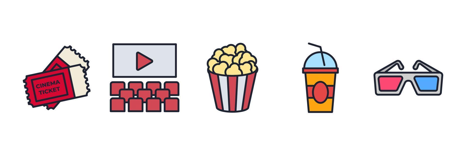 entertainment set icon symbol template for graphic and web design collection logo vector illustration