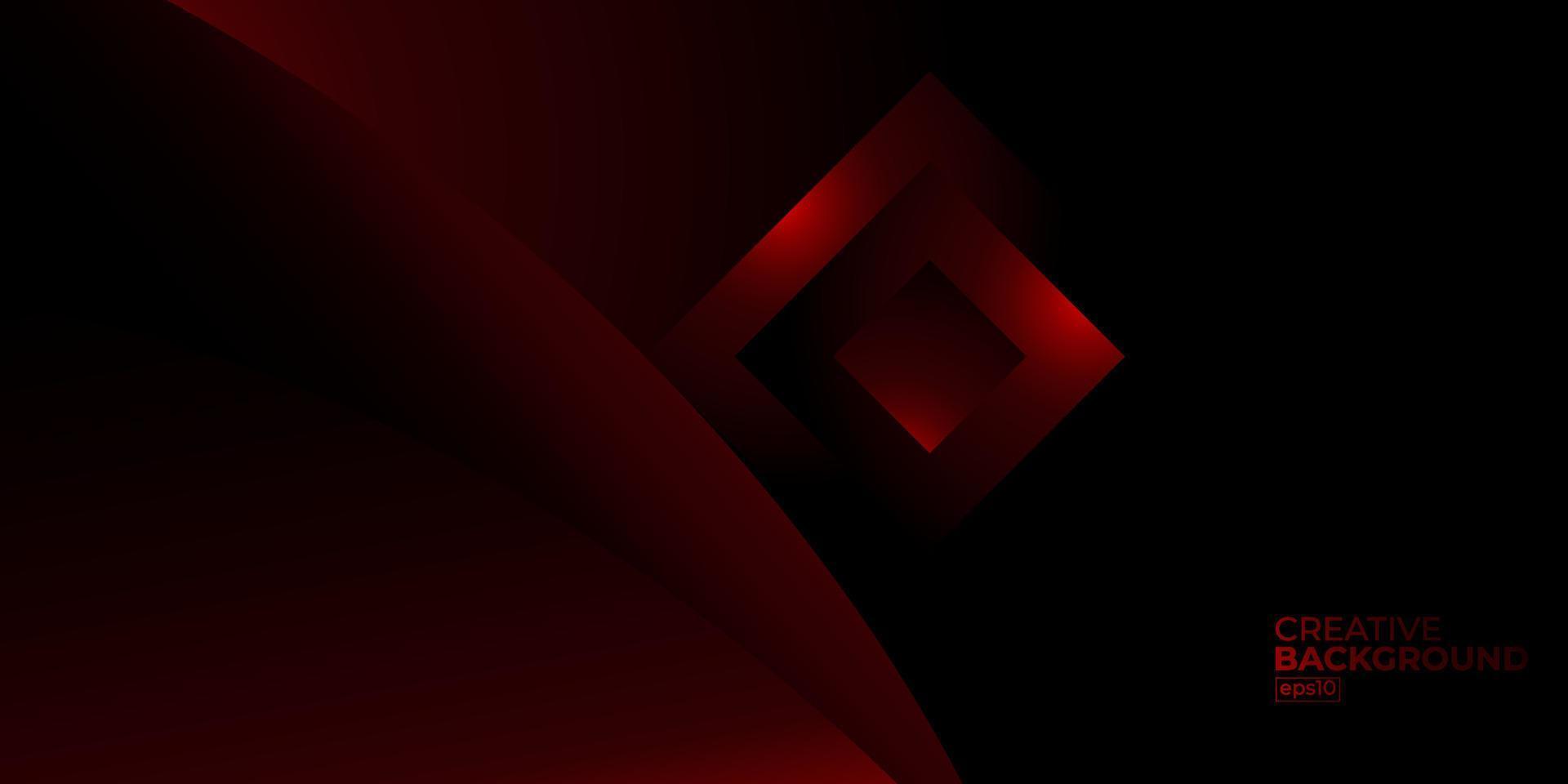 premium lujo abstracto rojo y negro con el degradado es la textura de metal de pared de piso diseño de fondo de tecnología suave ilustración vectorial para sitio web, póster, folleto, plantilla de presentación, etc. vector