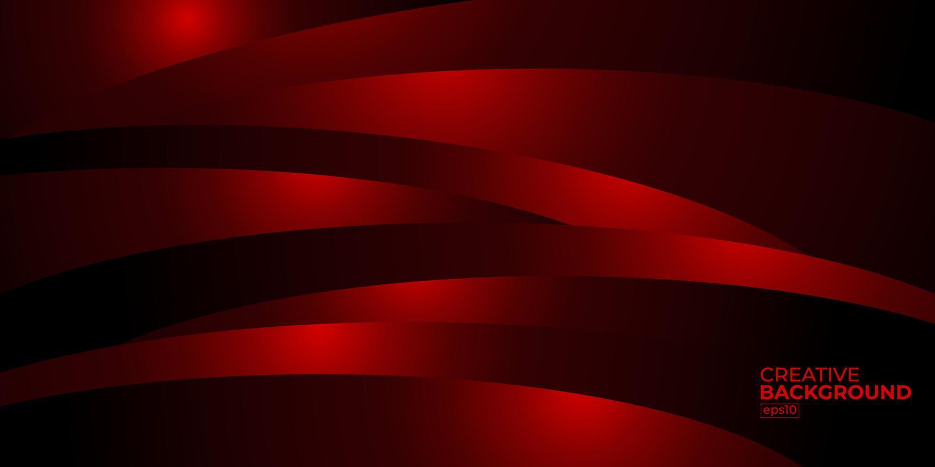 premium lujo abstracto rojo y negro con el degradado es la textura de metal de pared de piso diseño de fondo de tecnología suave ilustración vectorial para sitio web, póster, folleto, plantilla de presentación, etc. vector