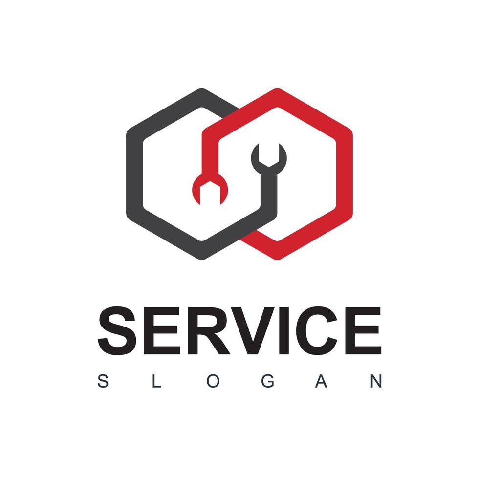 Repair And Service Logo Template vector