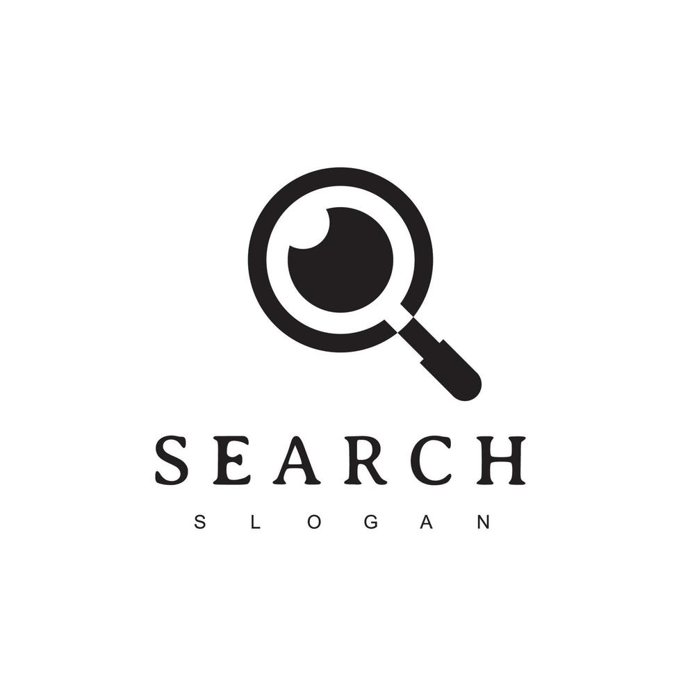 Search Logo With Magnifying Glass And Eye Symbol vector