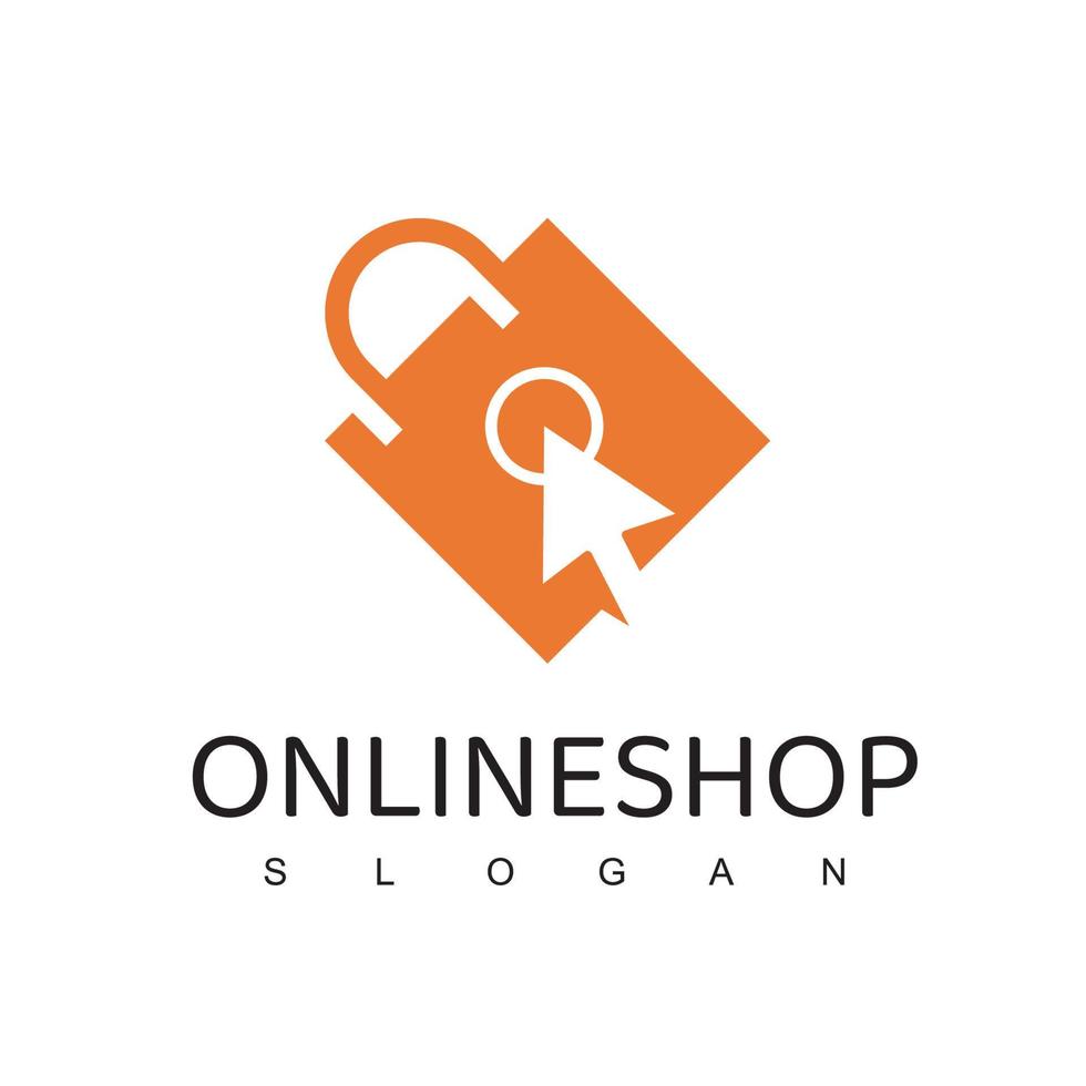 Online Shop Logo Template vector