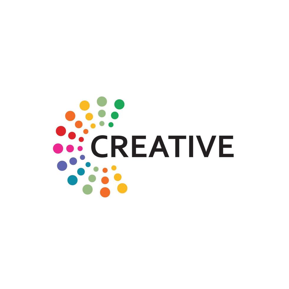 plantilla de diseño de logotipo de color creativo vector