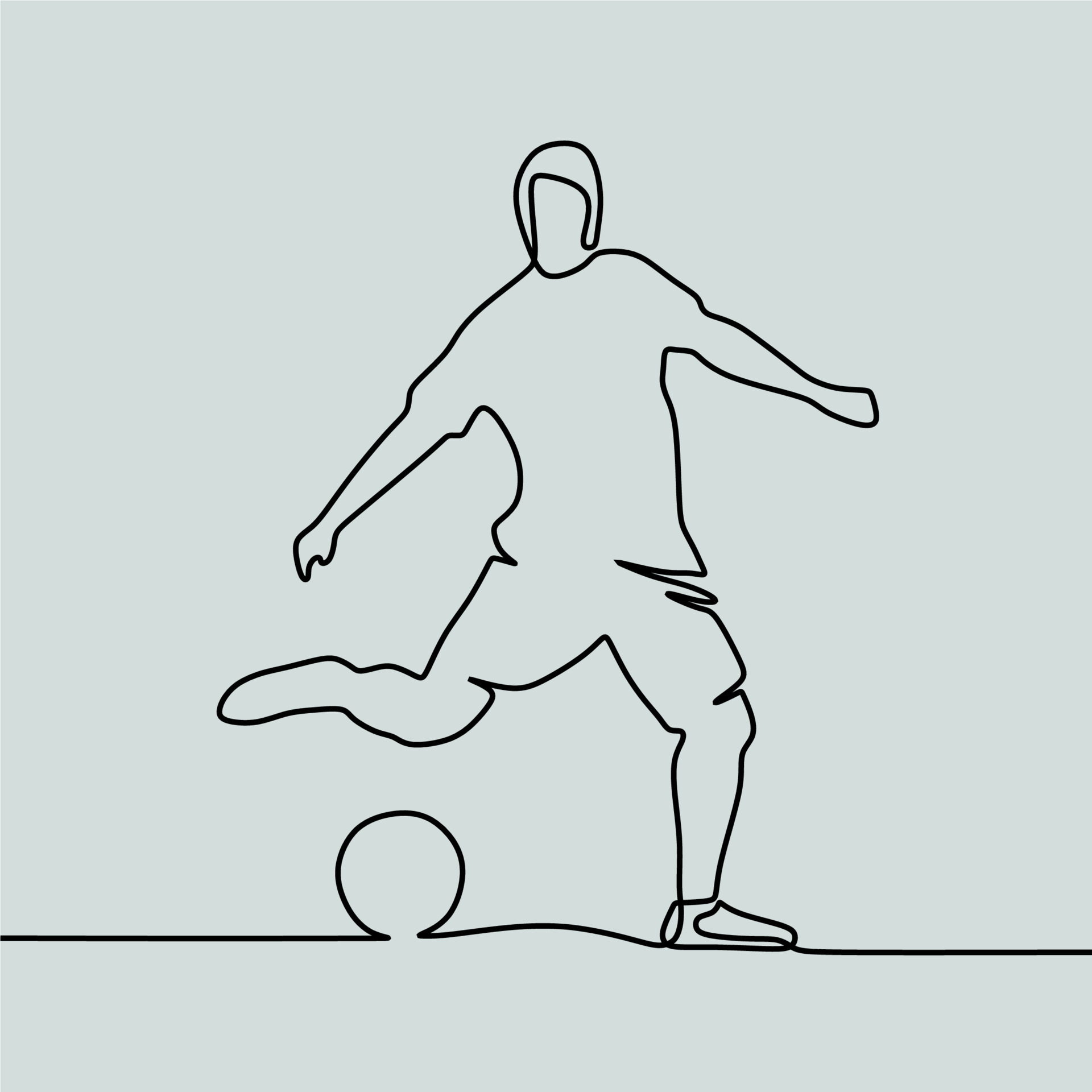 How to Draw a Football Player - Easy Drawing Art