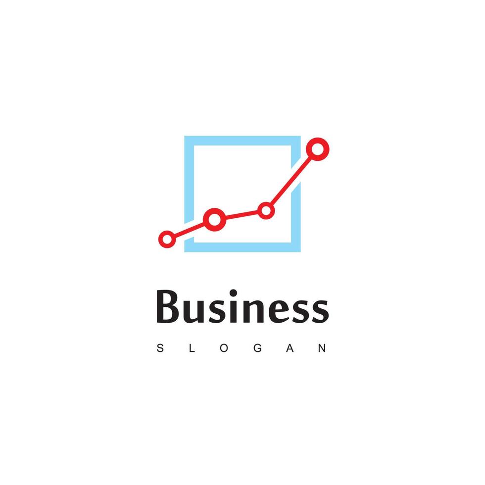 logotipo de empresa con un buen diagrama de progreso para empresas o empresas de ventas vector