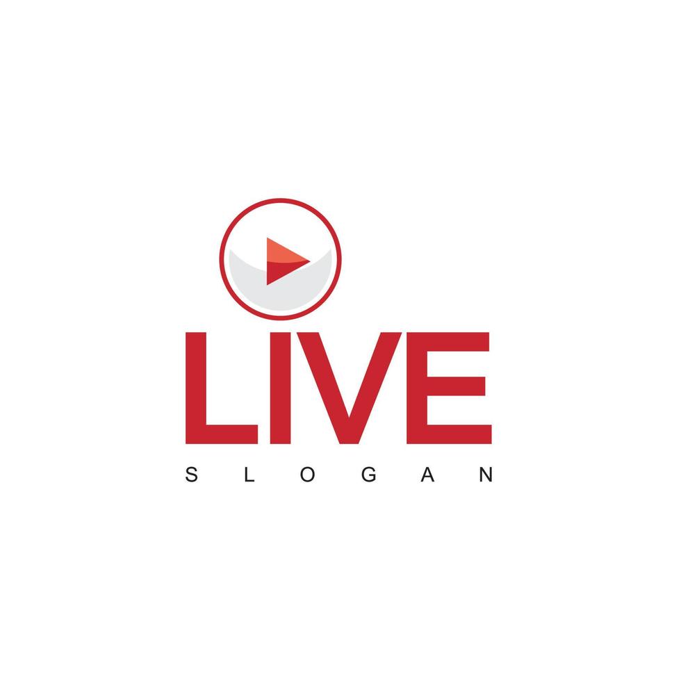 Live Steam Design Vector, TV Logo vector