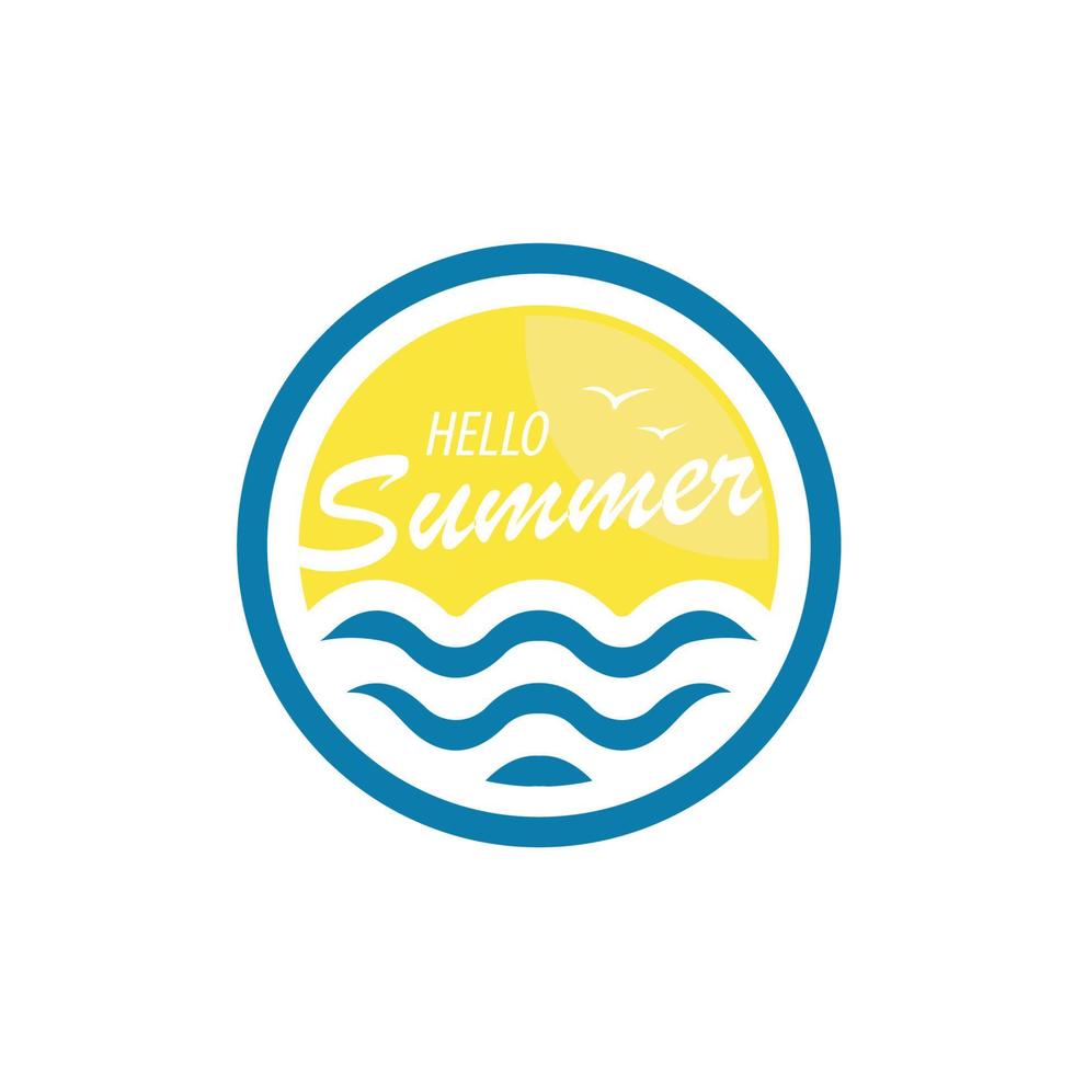 Hello Summer Vector Illustration